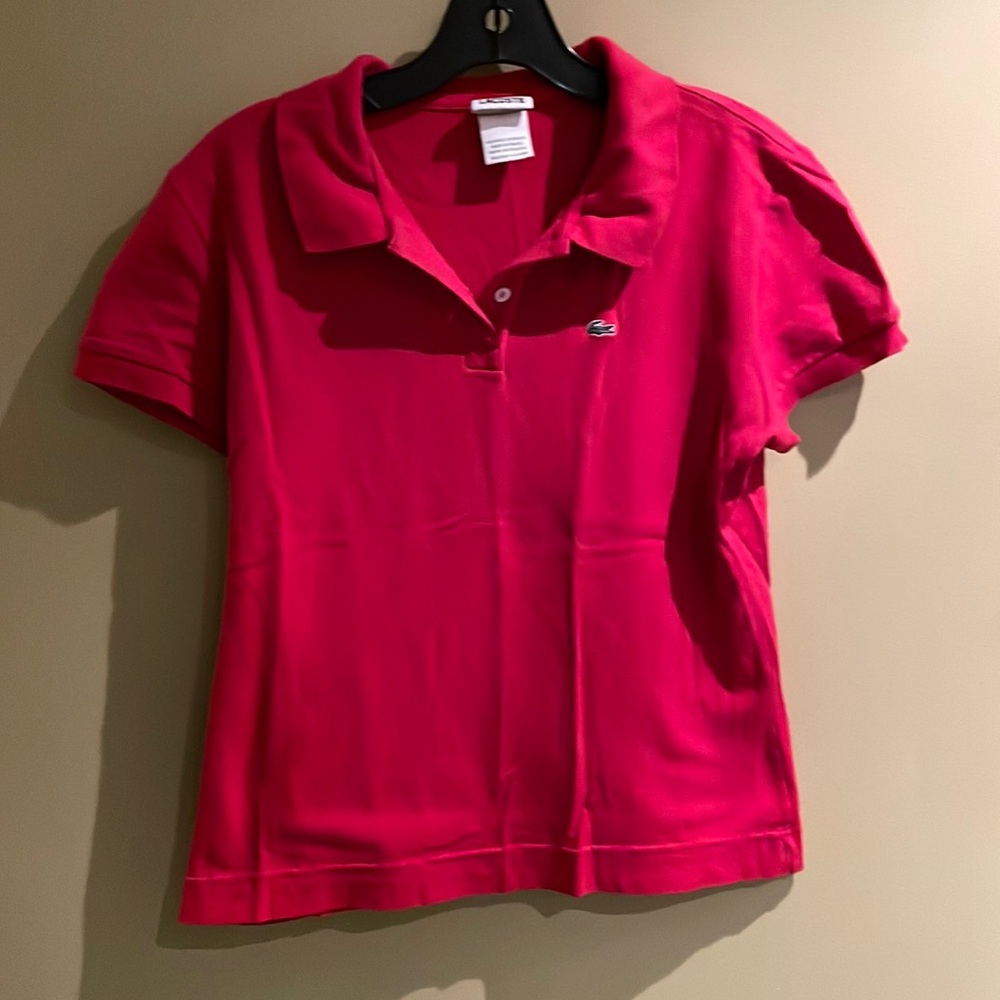 Lacoste Red Button Down Shirt